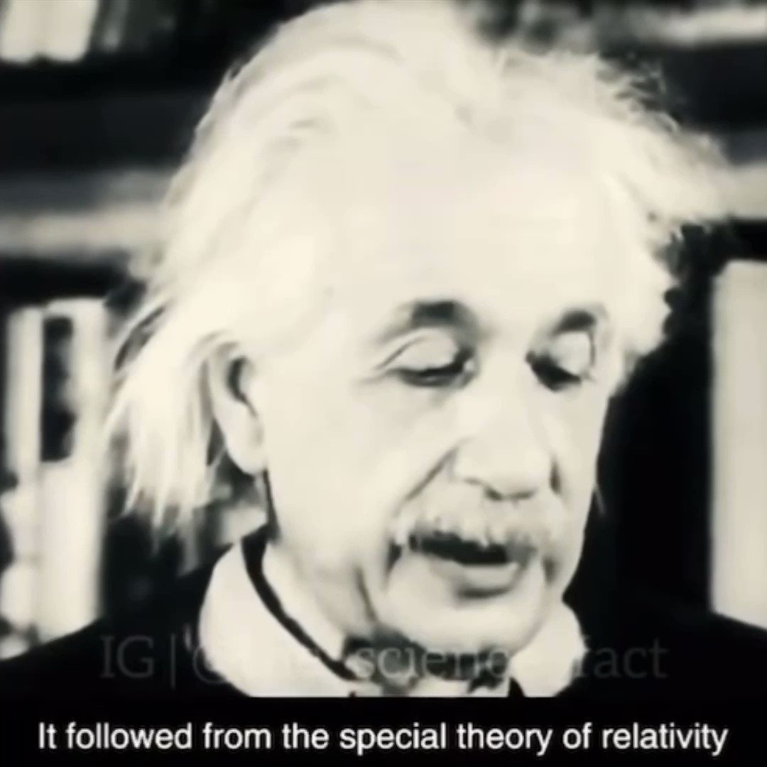 RT @TrungTPhan: If you’ve never heard Albert Einstein’s voice, here he is explaining E=MC^2 https://t.co/qet3a8x9Qp