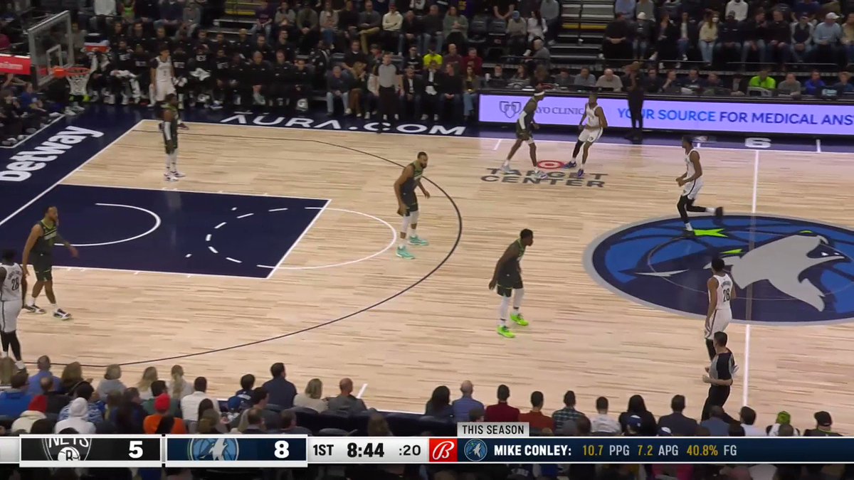 Nets at Timberwolves / Twitter
