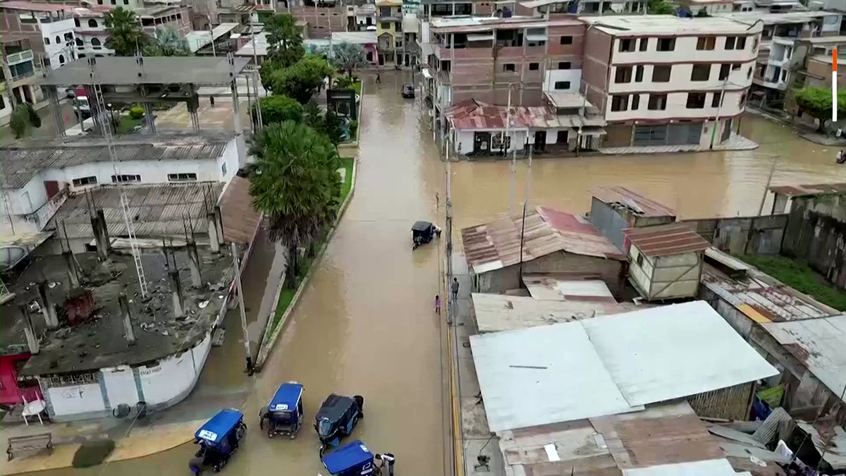 Peru declared a state of emergency in seven regions after Cyclone Yaku caused widespread flooding in the country's north, displacing and isolating hundreds of families https://t.co/rPhbfEP8Oa