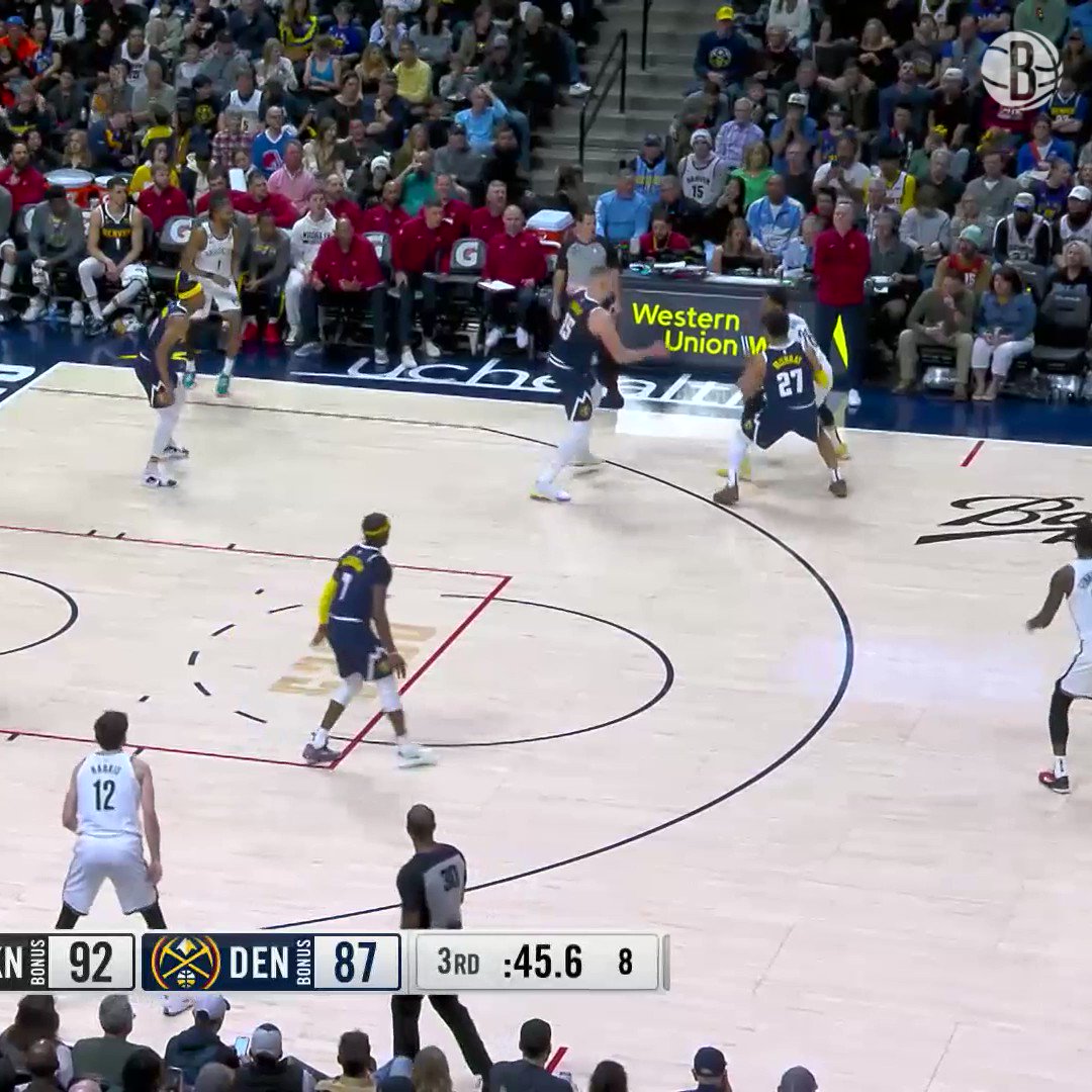 Nets at Nuggets / Twitter