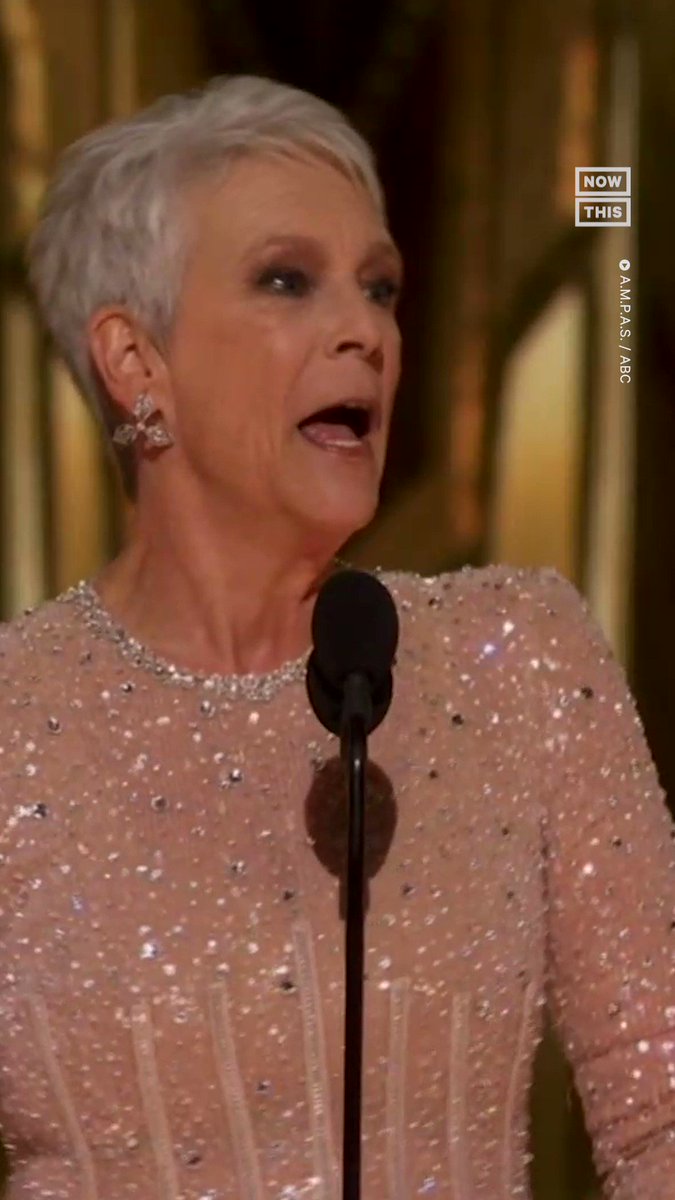 NowThis on Twitter "'We just won an Oscar!' — Jamie Lee Curtis gave