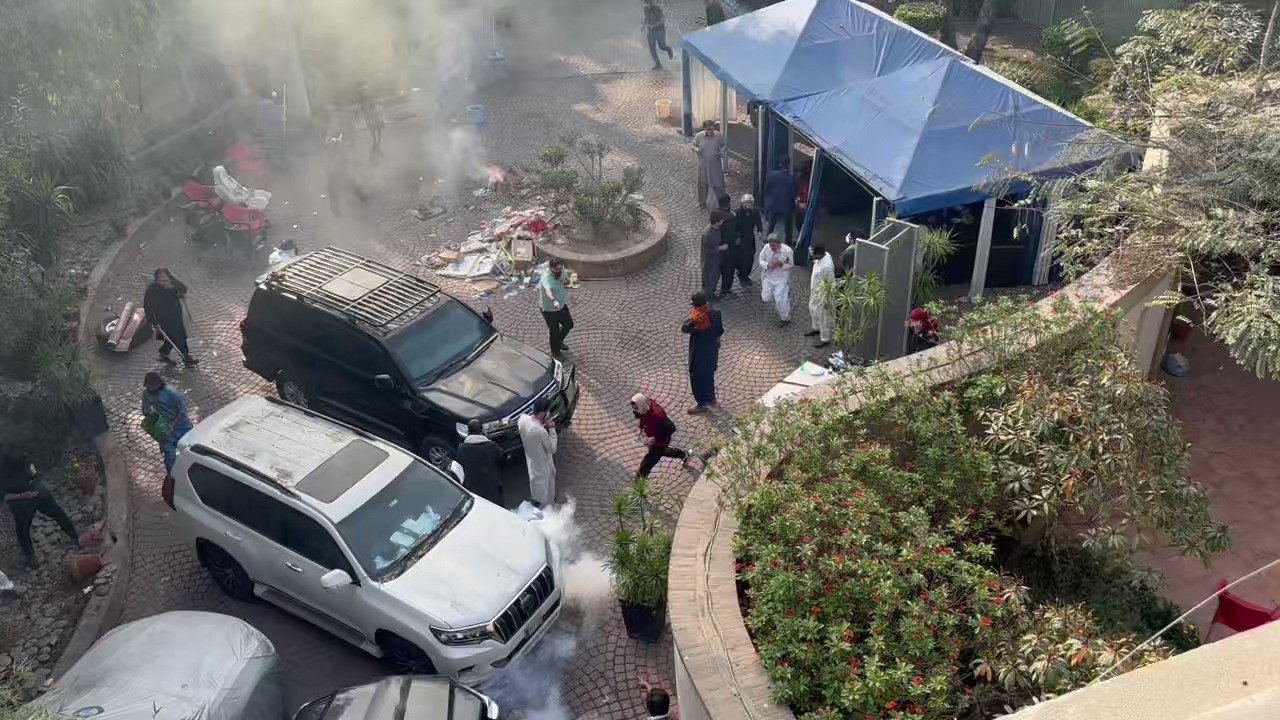 Ashok Swain on Twitter "Imran Khan’s residence has a war zone