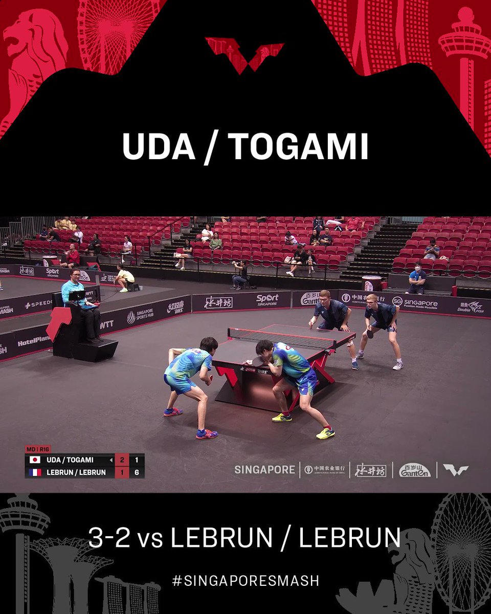 World Table Tennis on Twitter "☄️🌪️ Yukiya Uda and Shunsuke Togami