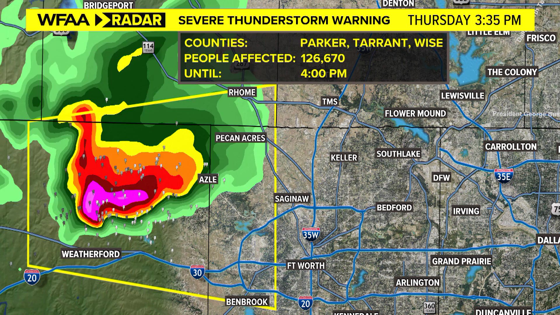 Pete Delkus on Twitter "Tarrant County Large hail up to the size of