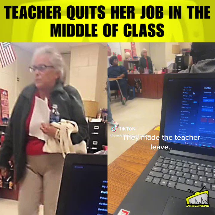 DomIsLive NEWS on Twitter "Teacher quits her job in the middle of