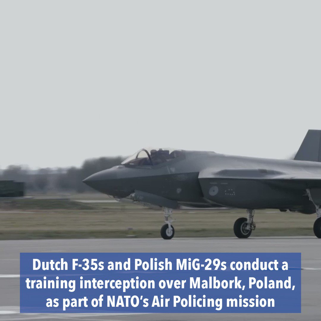 🇳🇱✈オランダ空軍 第322飛行隊(フォルケル空軍基地)の
・F-35A ライトニングⅡ〈F-010〉〈F-014〉〈F-017〉等
🇵🇱✈ポーランド空軍 第41戦術飛行隊(マルボルク,第22航空基地)の
・MiG-29UB〈15〉
・MiG-29GT〈4105〉〈4110〉等が、共同訓練を実施。ですって

#週刊安全保障 #国際政治ch 