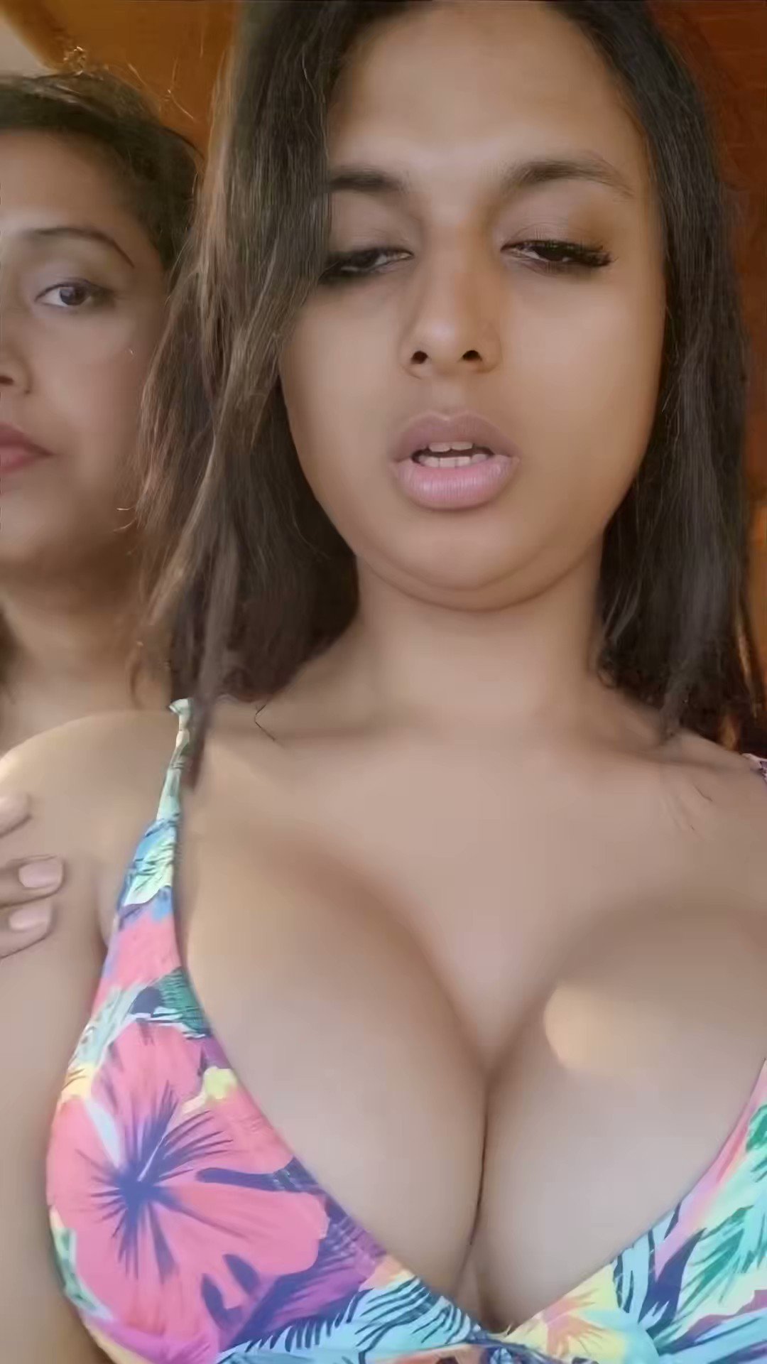 A woman in a playful costume posing confidently for the camera