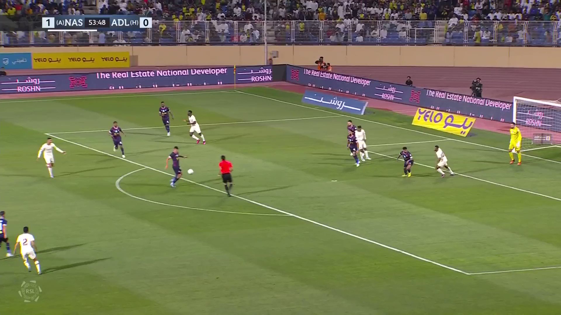 𝗧𝗔𝗟𝗜𝗦𝗖𝗔 𝗠𝗔𝗞𝗘𝗦 𝗜𝗧 𝗧𝗪𝗢 ⚽️⚽️  Al Nassr double their advantage courtesy of the Brazilian 🔥