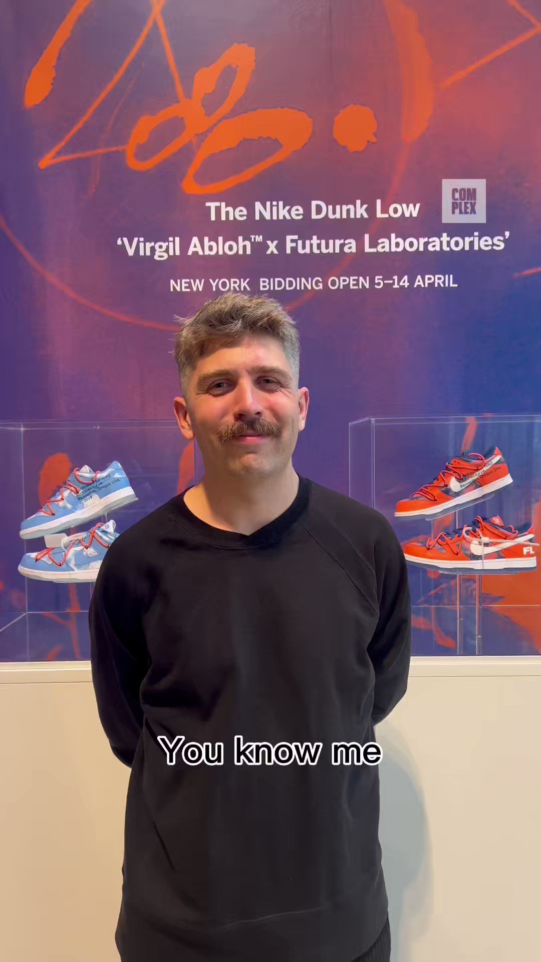 Sotheby's Futura Nike Dunk Low Virgil Abloh Auction