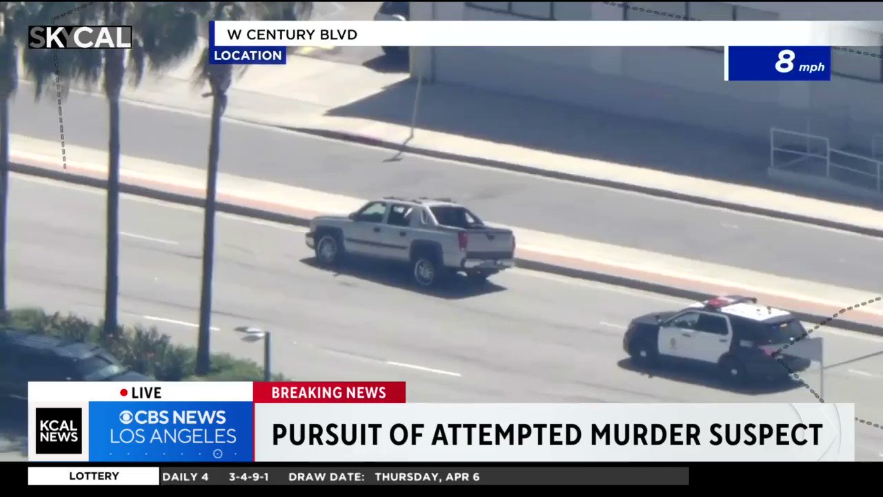 KCAL News on Twitter "LAPD pursuit suspects fleeing through the