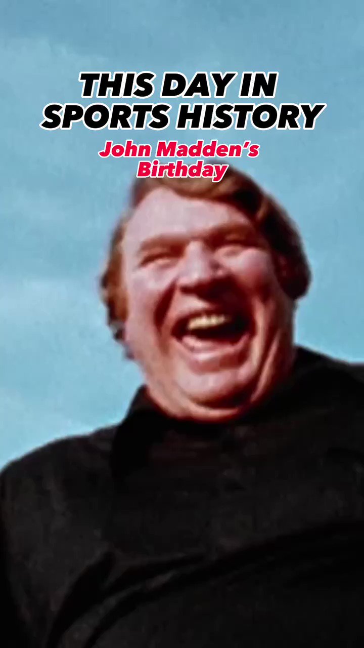 Happy Birthday John Madden.  The game isn\t the same without him. ( ) 