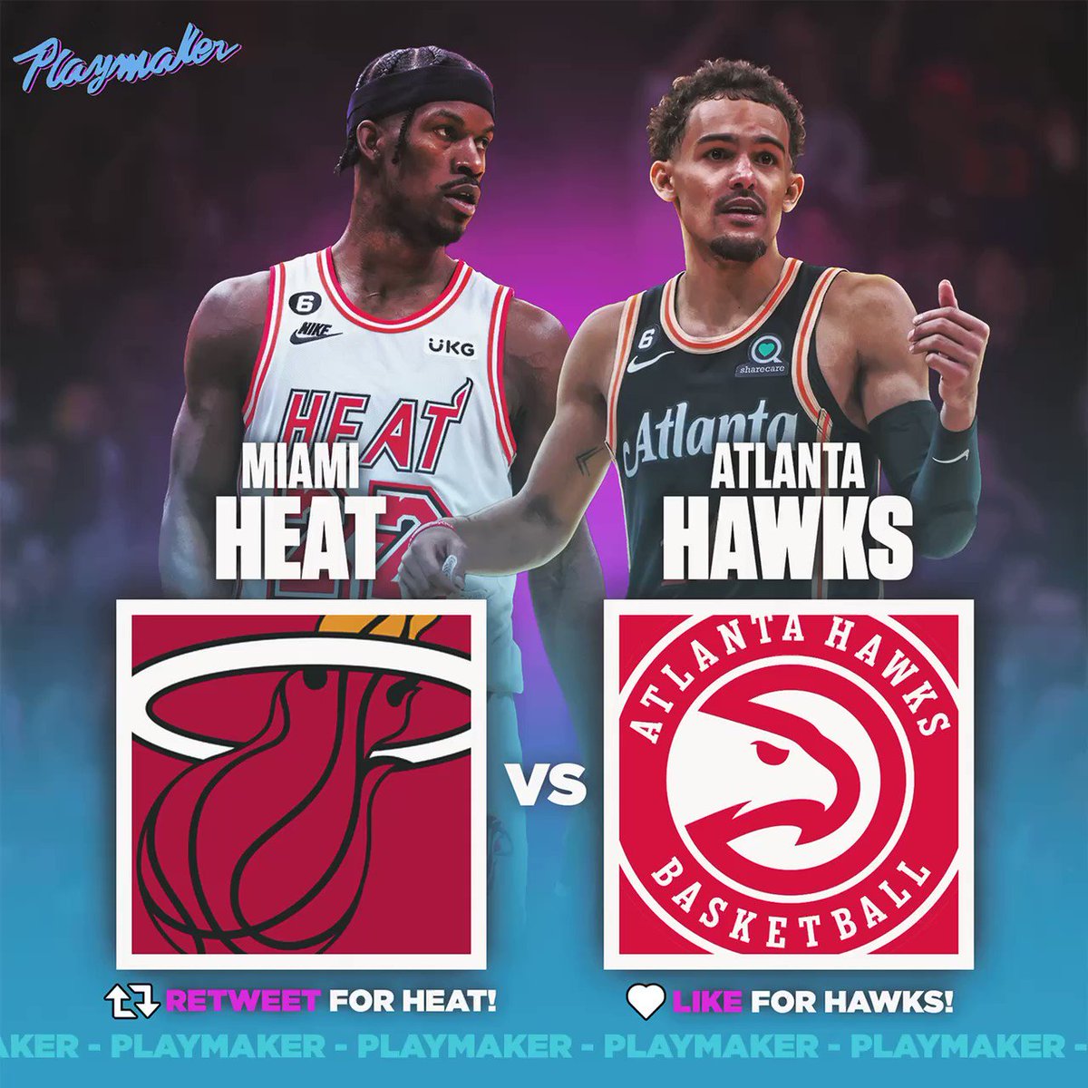 Playmaker on twitter who wins tonights matchup miami heat 
