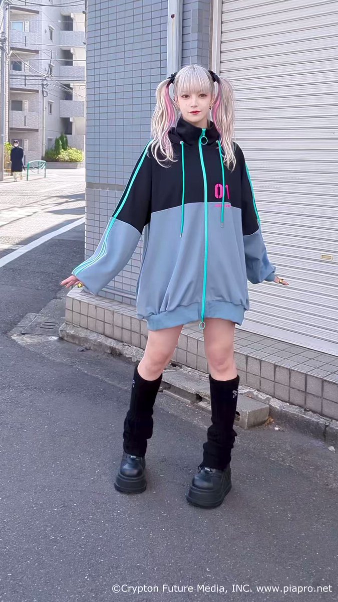 営業 初音ミク ジャージパーカー 初音ミク×リッスンフレーバー i9tmg