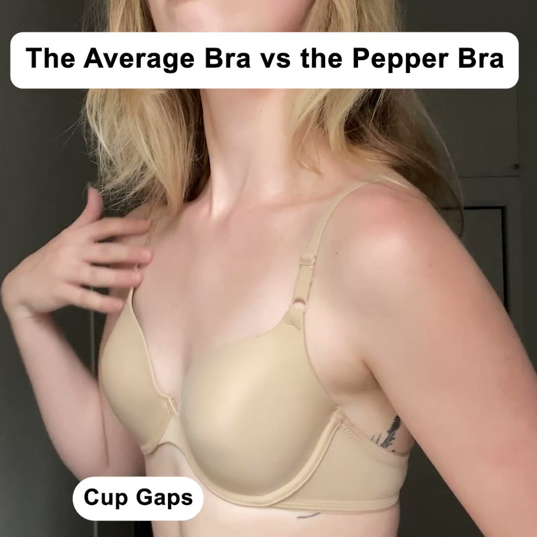 Pepper on X: Meet the bra designed just for small boobs that fits like a  second skin ☁️ No more cup gaps, awkward padding or digging wires. Just you  in all your