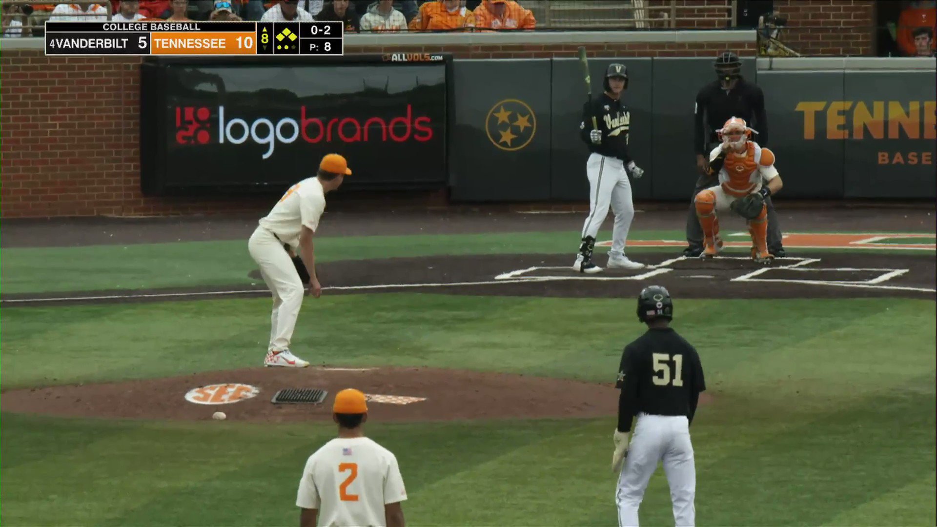 Tennessee baseball vs. Vanderbilt