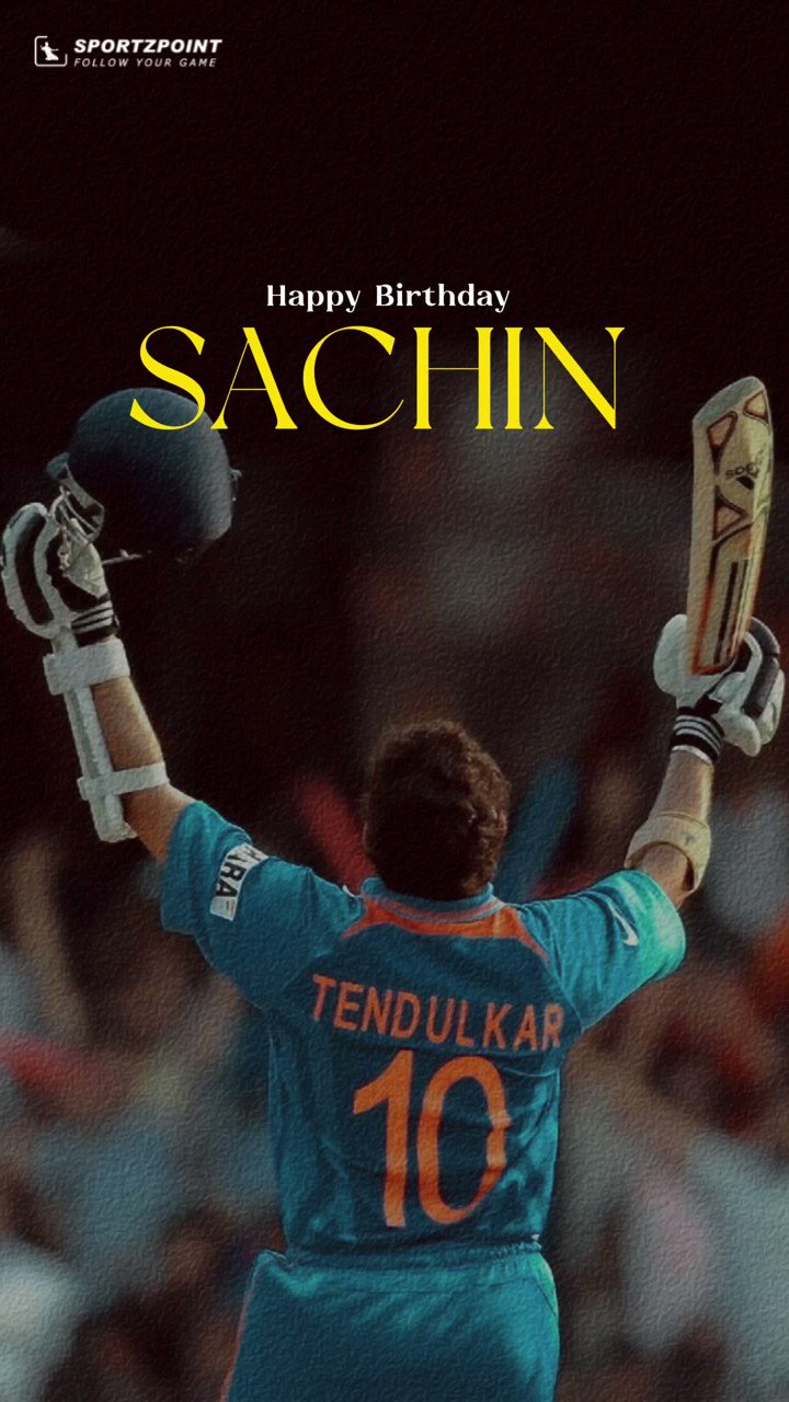 For the last time this year, Happy birthday Sachin Tendulkar   