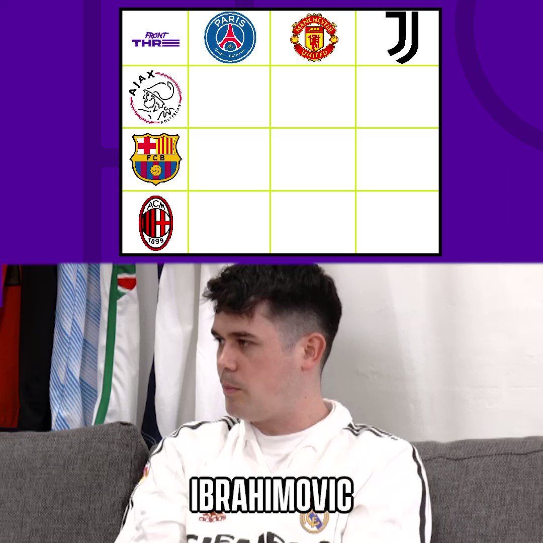 GOAL on X: You don't pick Zlatan in football tic tac toe, Zlatan picks  himself 😤  / X