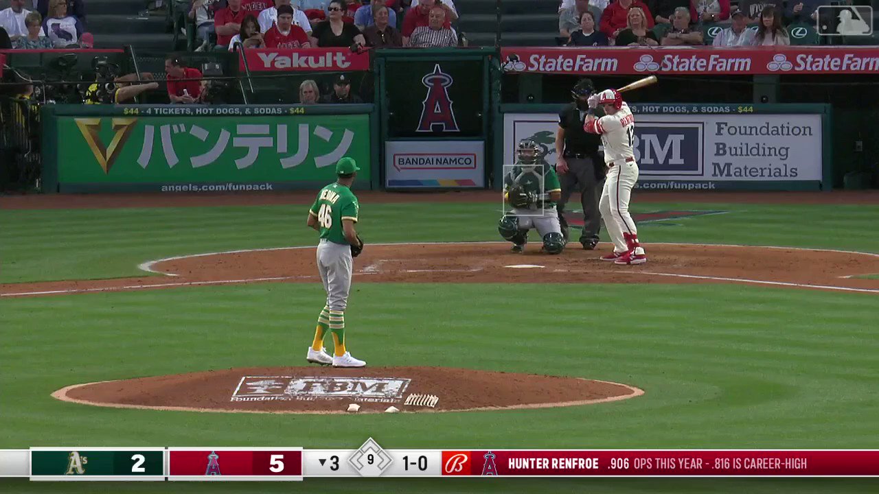 Athletics at angels twitter