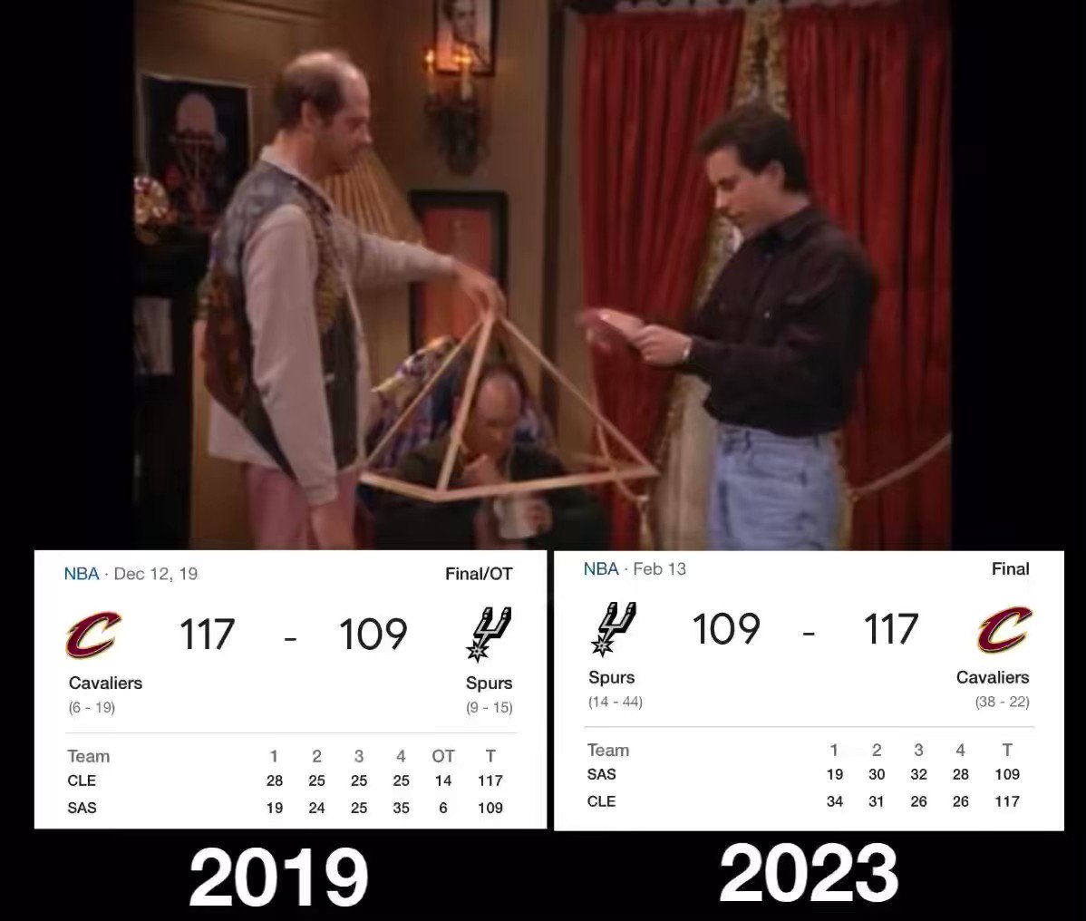Happy 69th Birthday Jerry Seinfeld 

Who in 1991 correctly predicted the Cavs/ Spurs score this year.. AGAIN 