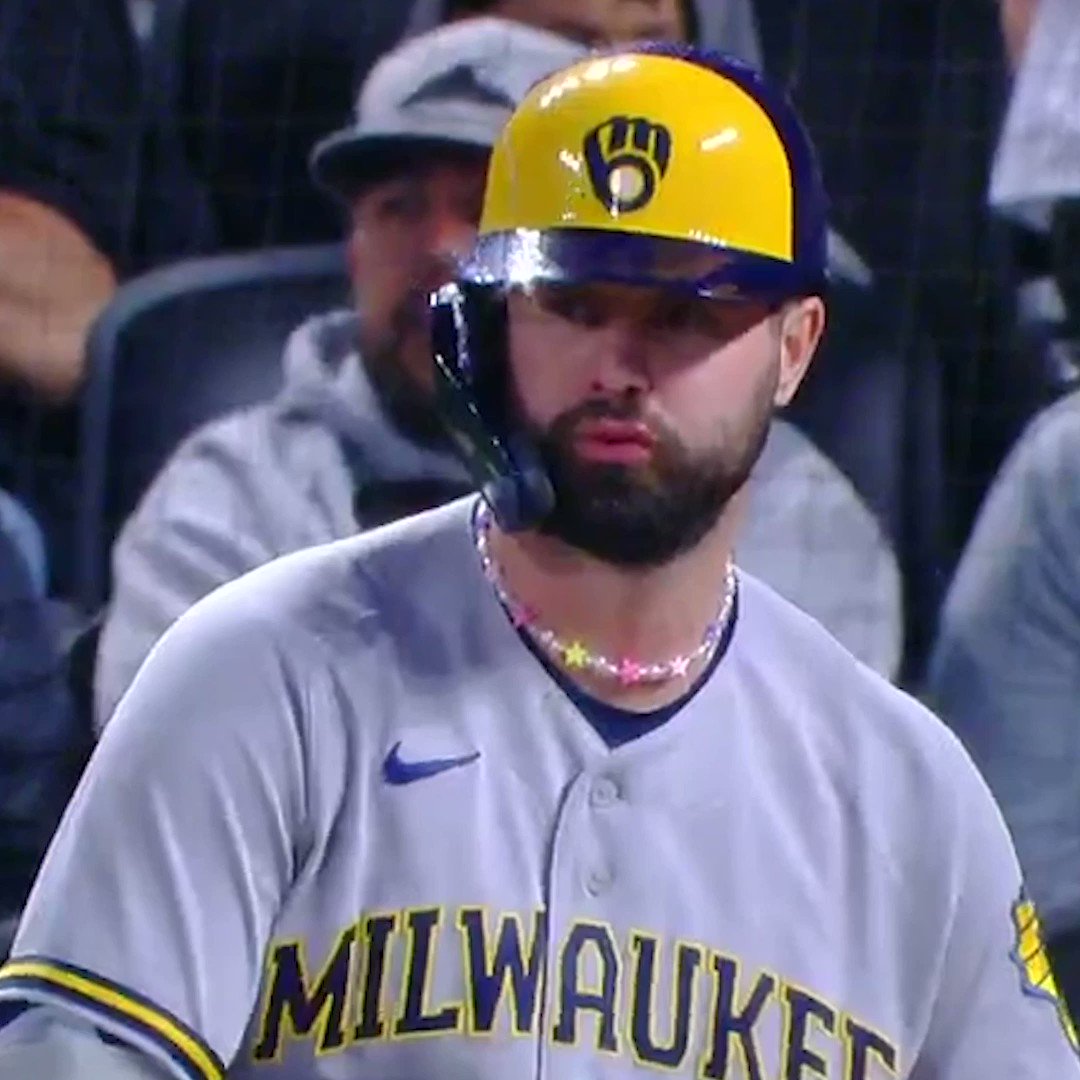 FOX Sports: MLB on X: Last night, Jesse Winker wore a necklace