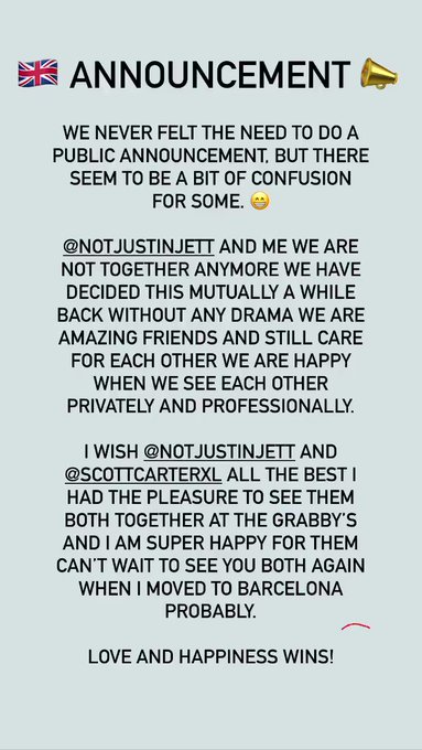 I revived some messages and thought maybe we do have to do a little public announcement we never thought