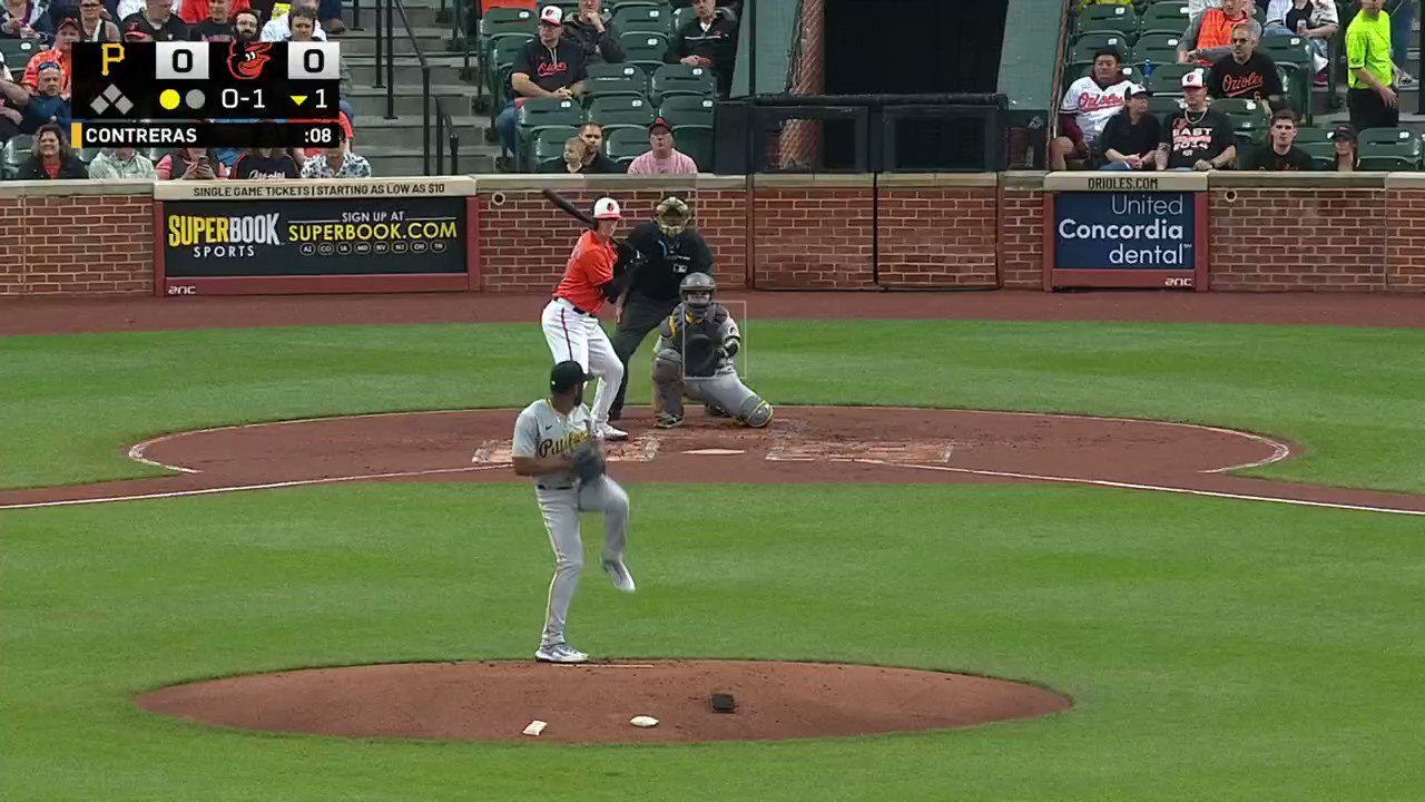 Pirates at Orioles / Twitter