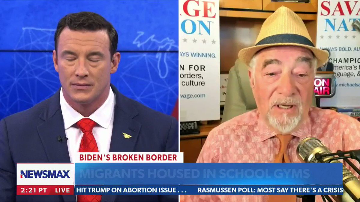 NEWSMAX on Twitter "Michael Savage on southern border crossings "It should be zero a day not
