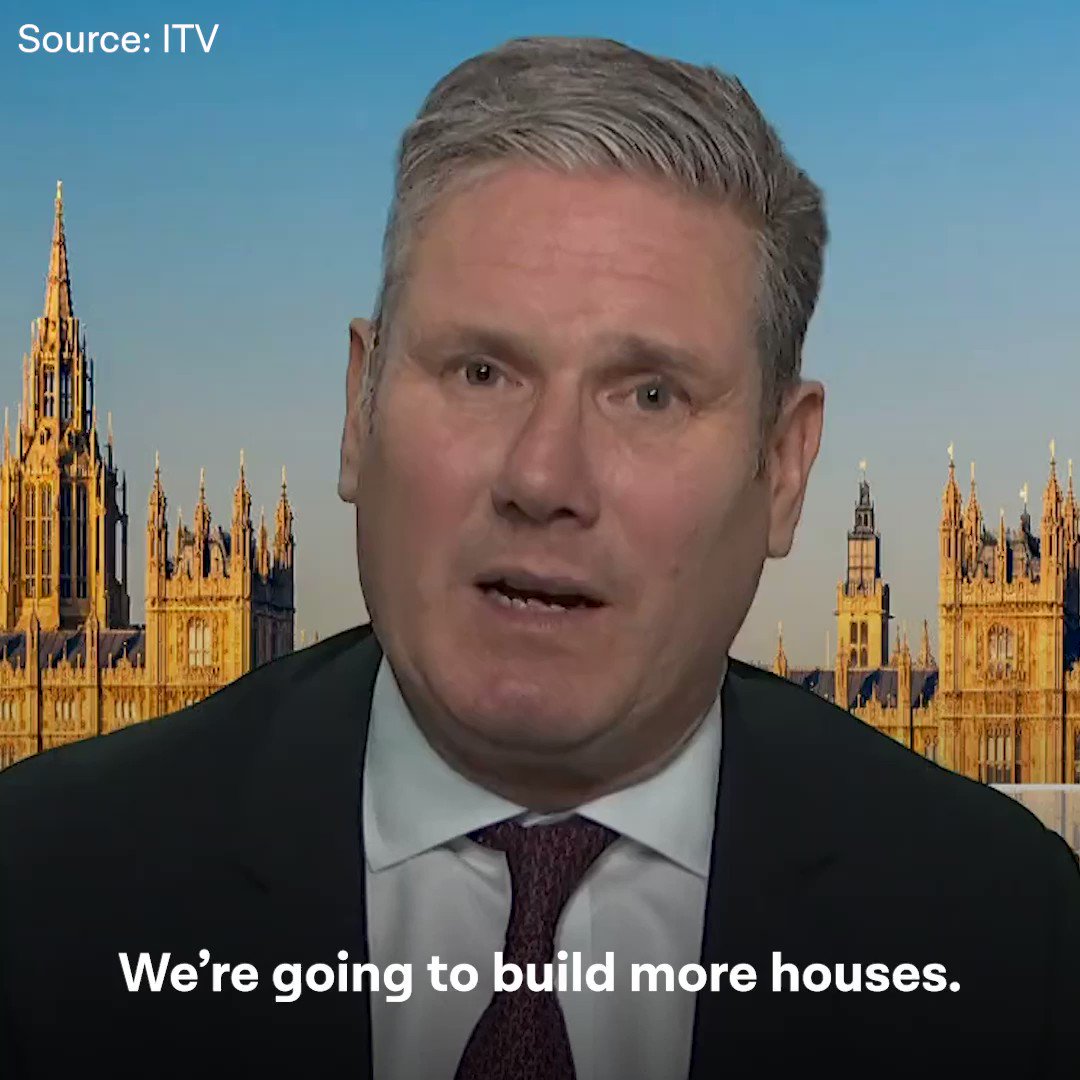 Keir starmer on twitter my labour government will build more houses