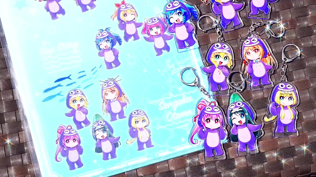 ななたまにあ トレーディングアクリルキーホルダー おそろいクジラッ着ぐるみ Amazon.co.jp: ななたまにあ ツインエンジェル クルミ 遥 葵