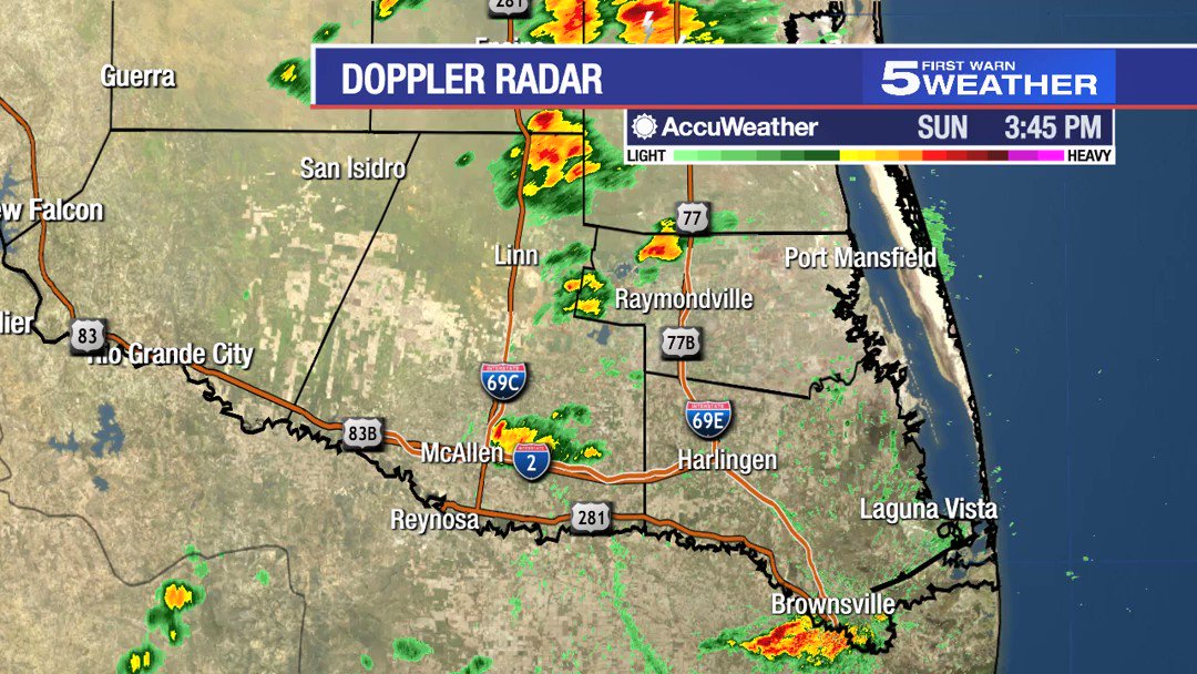 City of Edinburg on Twitter "RT KRGV_Weather Isolated showers moving