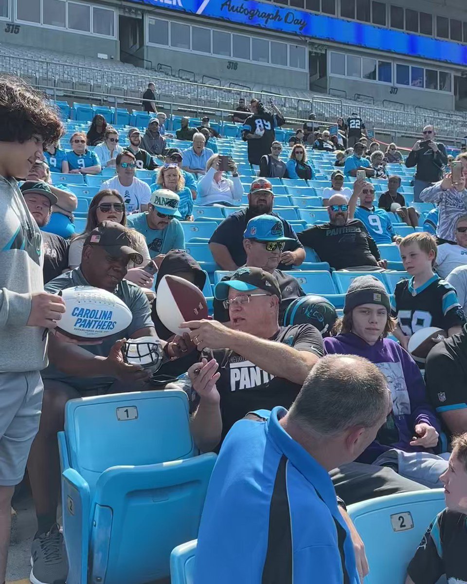 Carolina Panthers on X: 'It's PSL Owner autograph day ✍️ Never
