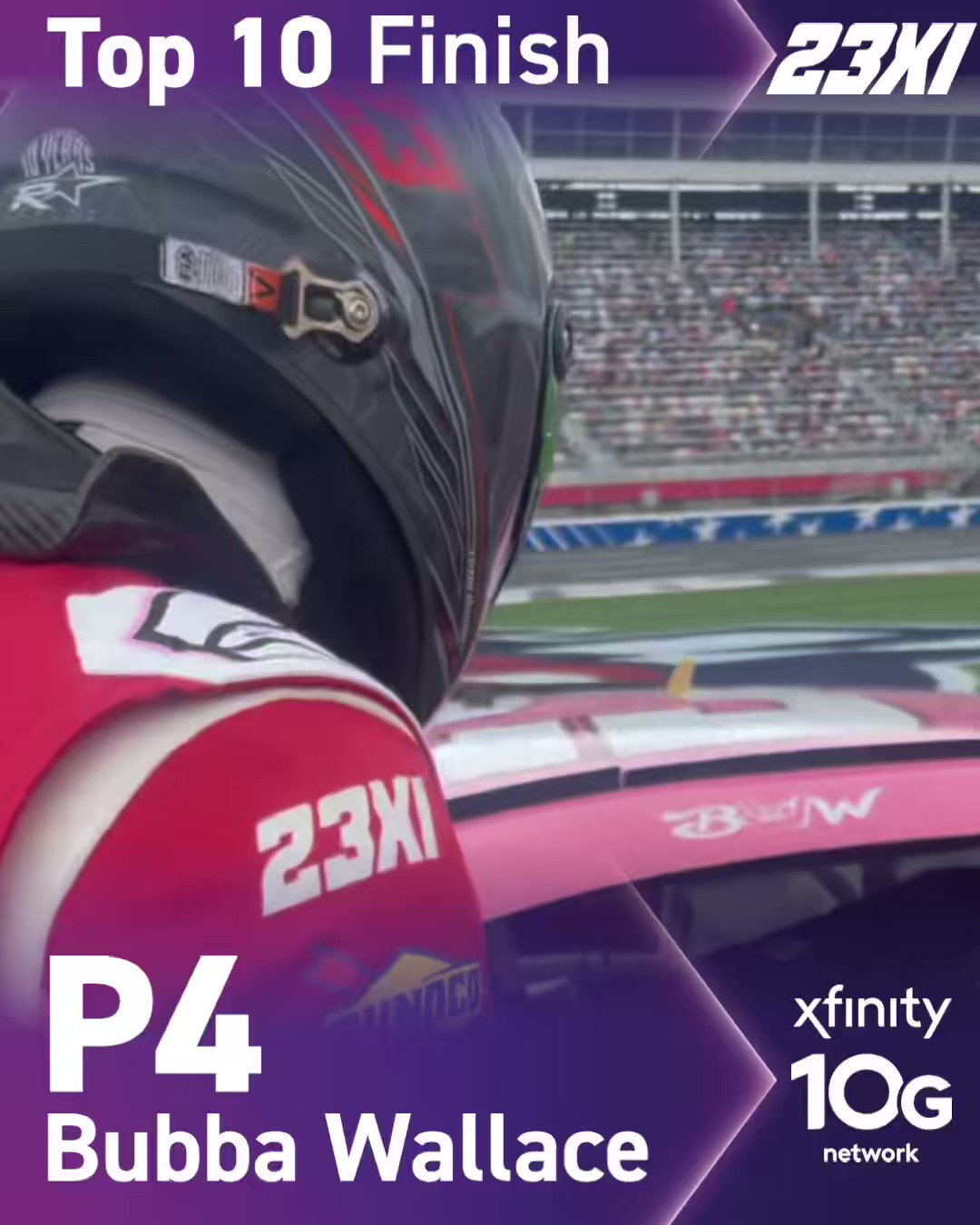 Vil have plukke kaustisk 23XI Racing on Twitter: "Two amazing finishes from our team at home. 🔥  @BubbaWallace and @TylerReddick brought home Top 10 finishes presented by  the Xfinity 10G network. https://t.co/465ax0Py2u" / Twitter