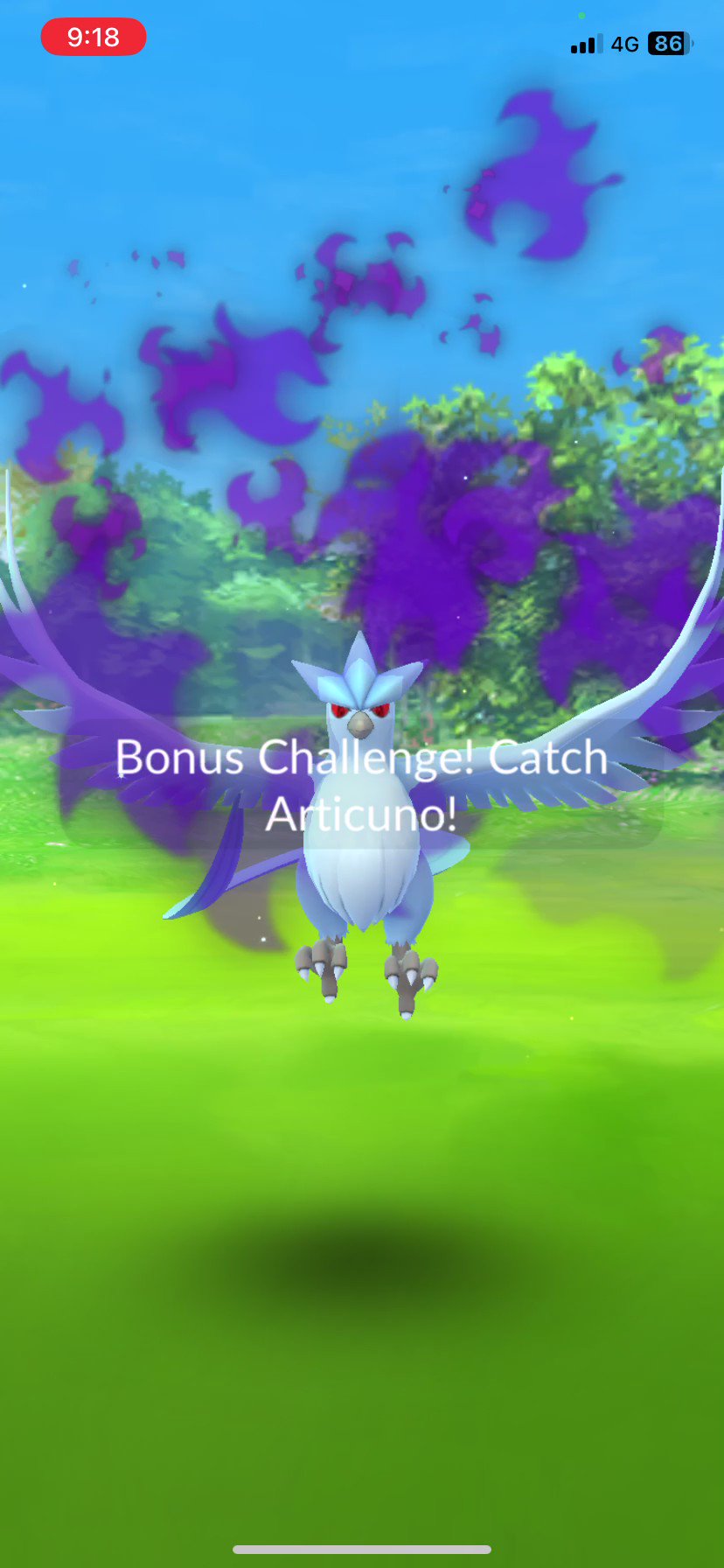 Shiny articuno in pokemon go