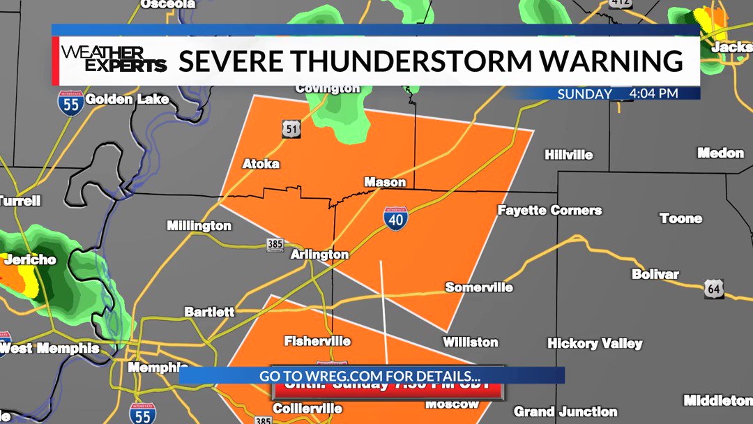 Tim Simpson on Twitter "A Severe Thunderstorm Warning has been issued