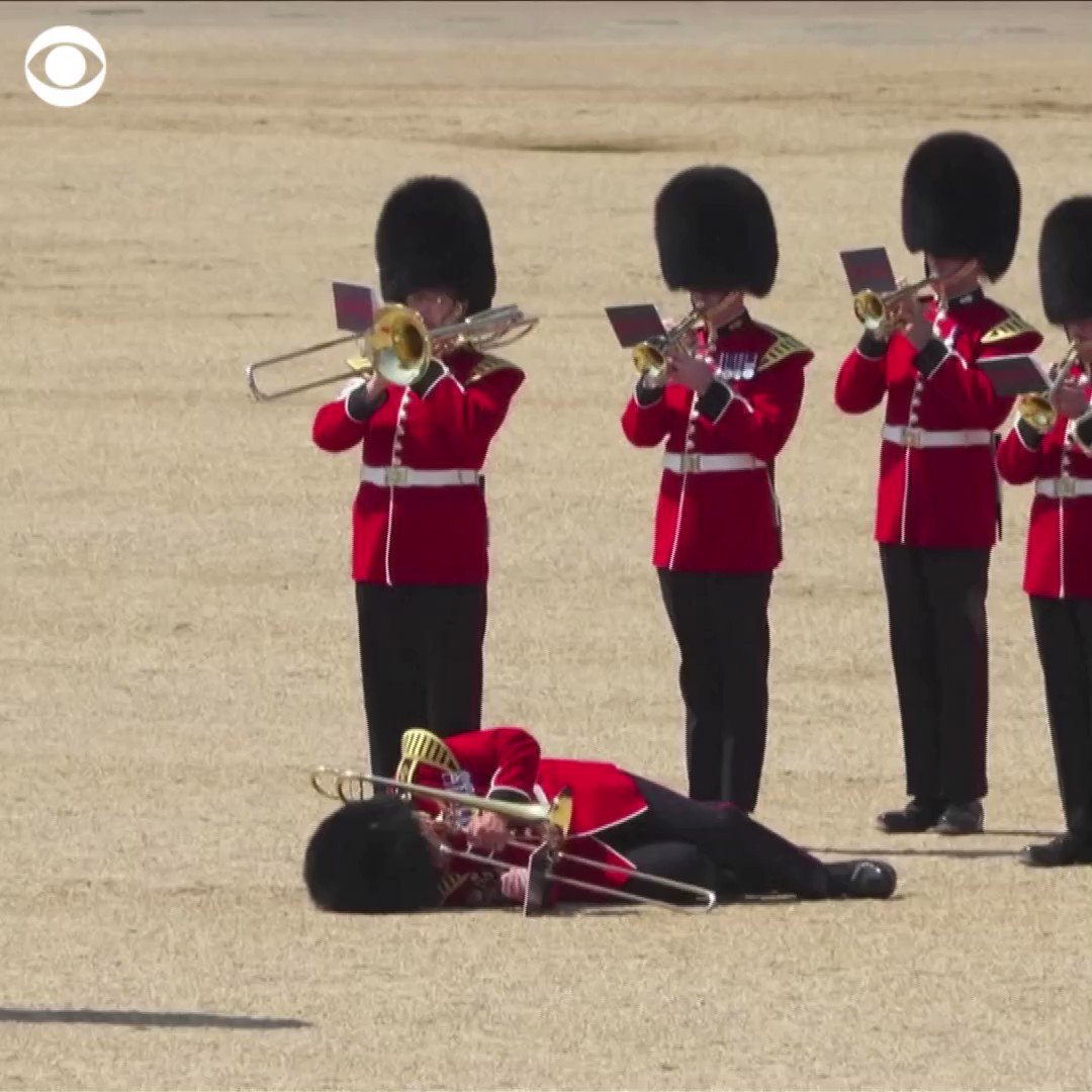 CBS News on Twitter "At least three British royal guards collapsed on