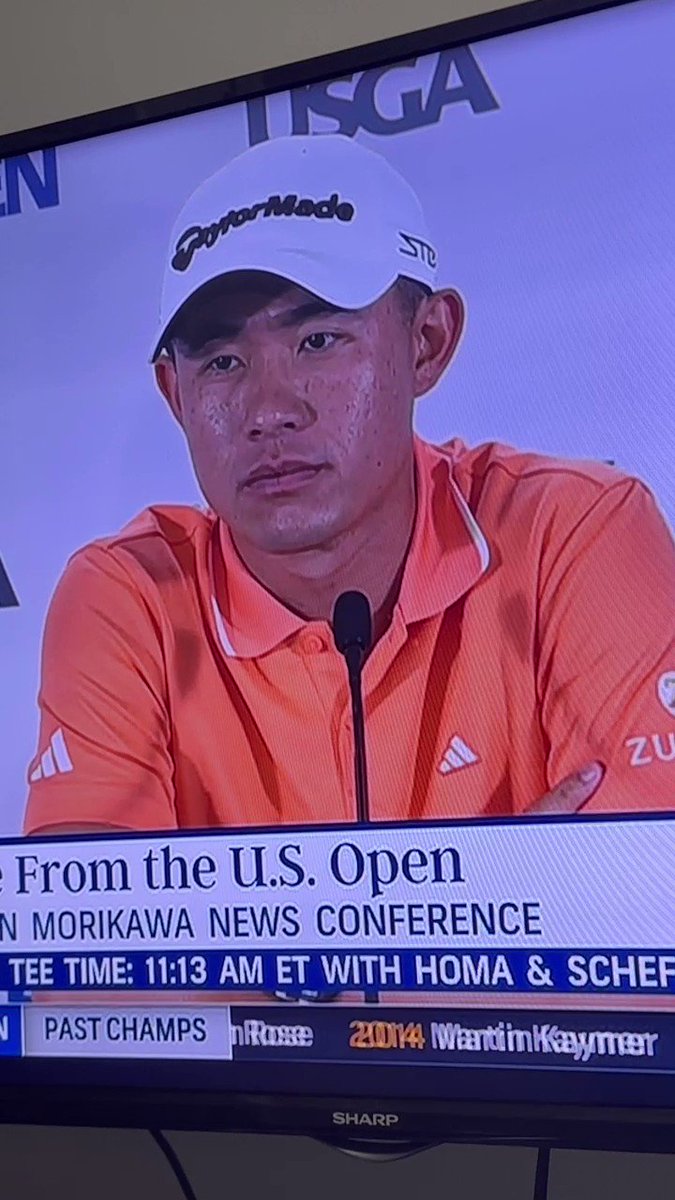 RT @DFSgolfer23: Collin Morikawa with the epic reversal at his press conference earlier… #USOpen #PGATour https://t.co/33WWRlrbkA