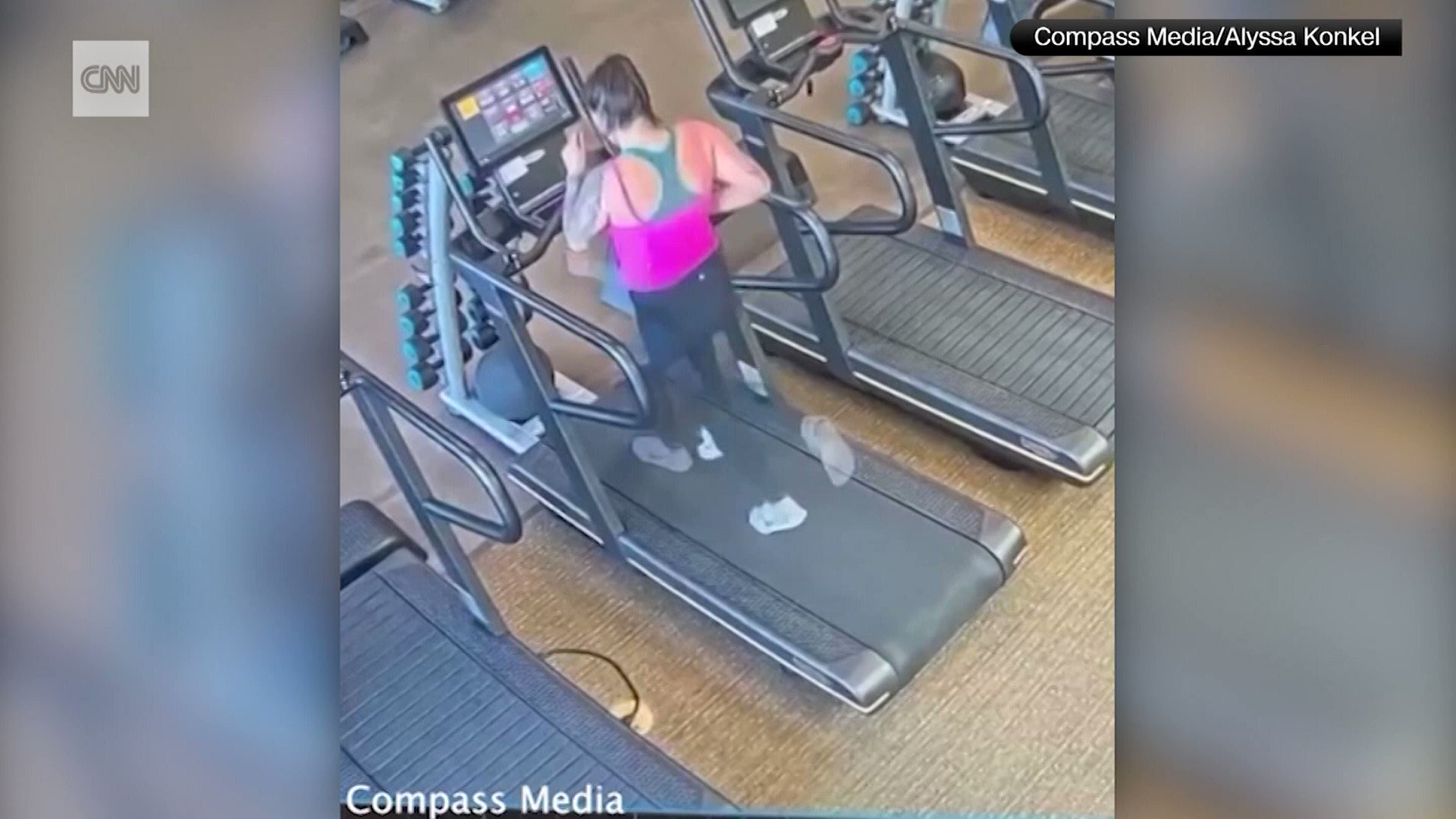 Ass worship on treadmill