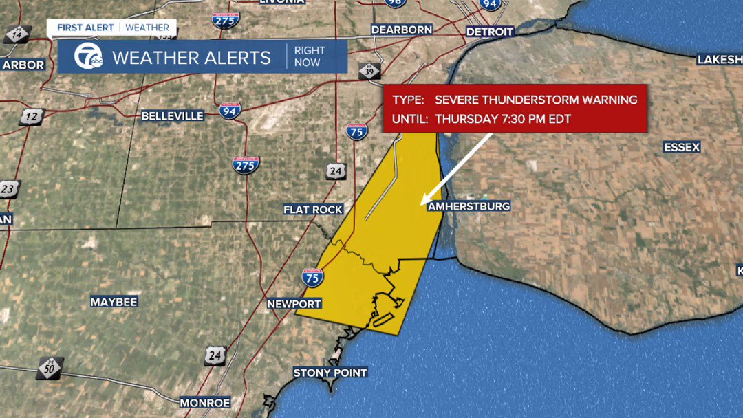 Marisa Woloszyn WXYZ on Twitter: "RT @wxyzdetroit: A Severe