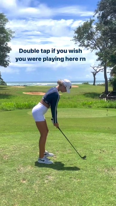 POV: You’re playing an ocean-side golf course in Costa Rica with no one in front or behind you - except