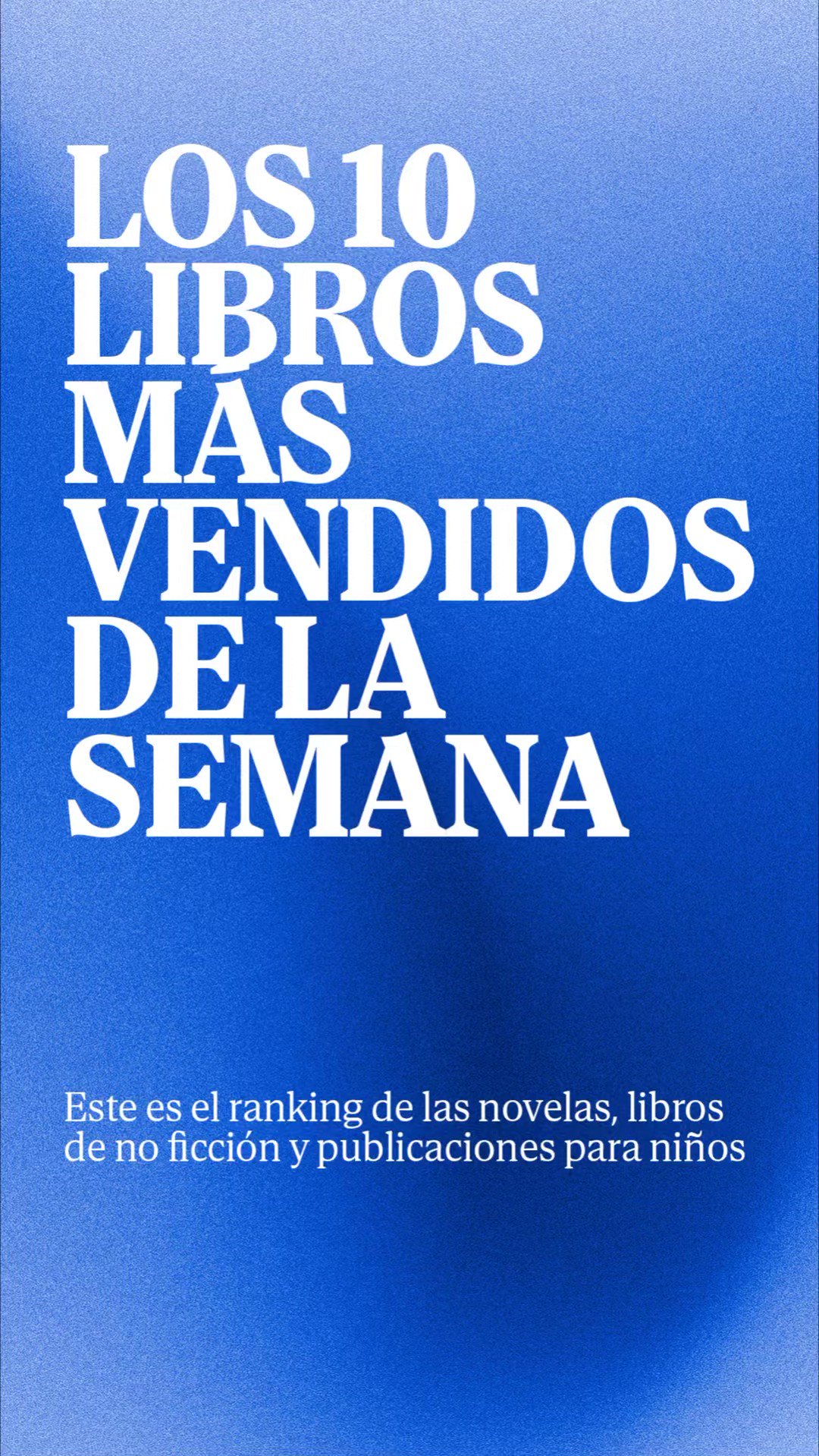 Los 10 libros más vendidos de la semana