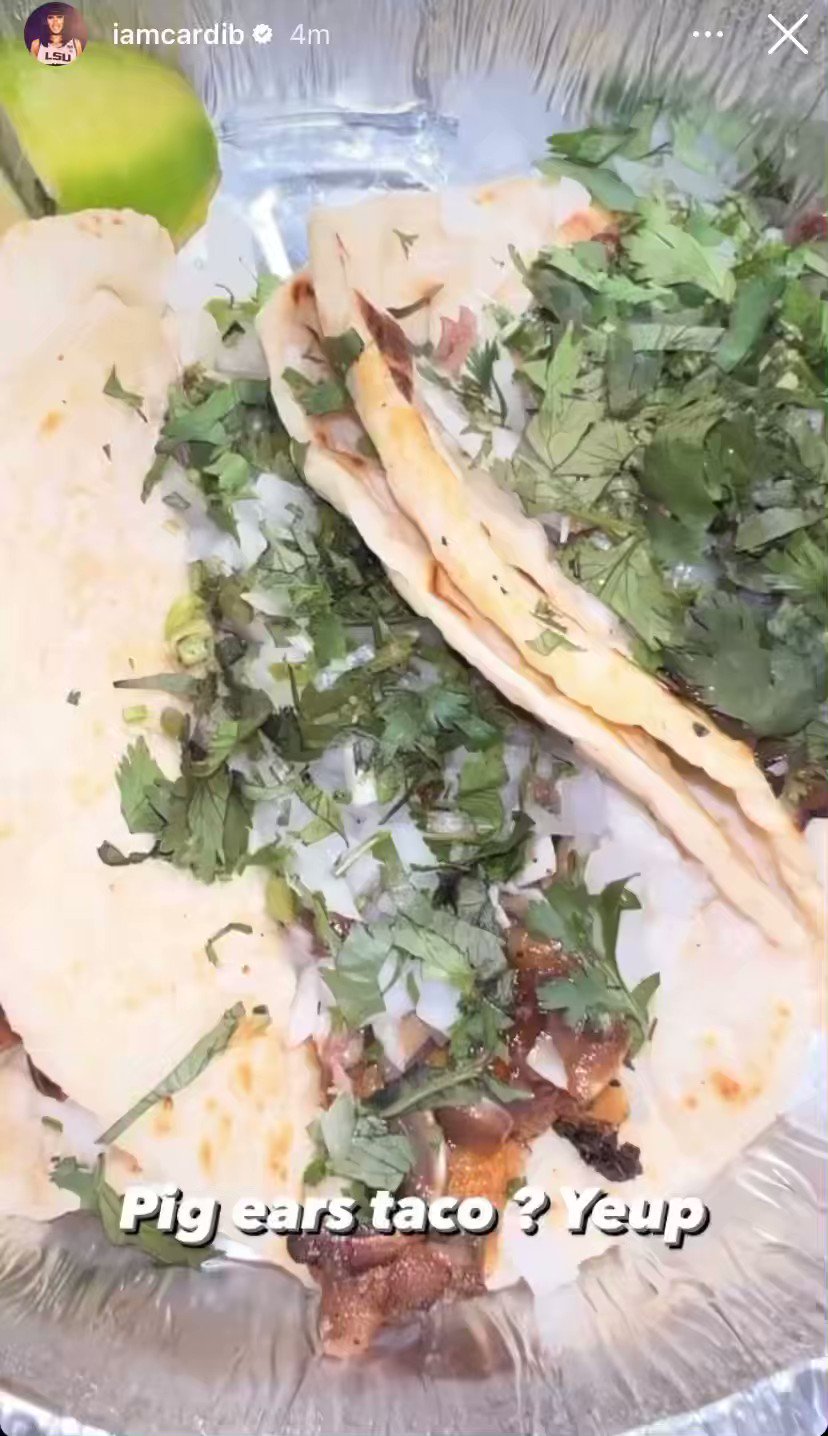 My Mixtapez on Twitter "Cardi B says pigear tacos are 🔥 https//t.co/6EUxdQvHOO" / Twitter