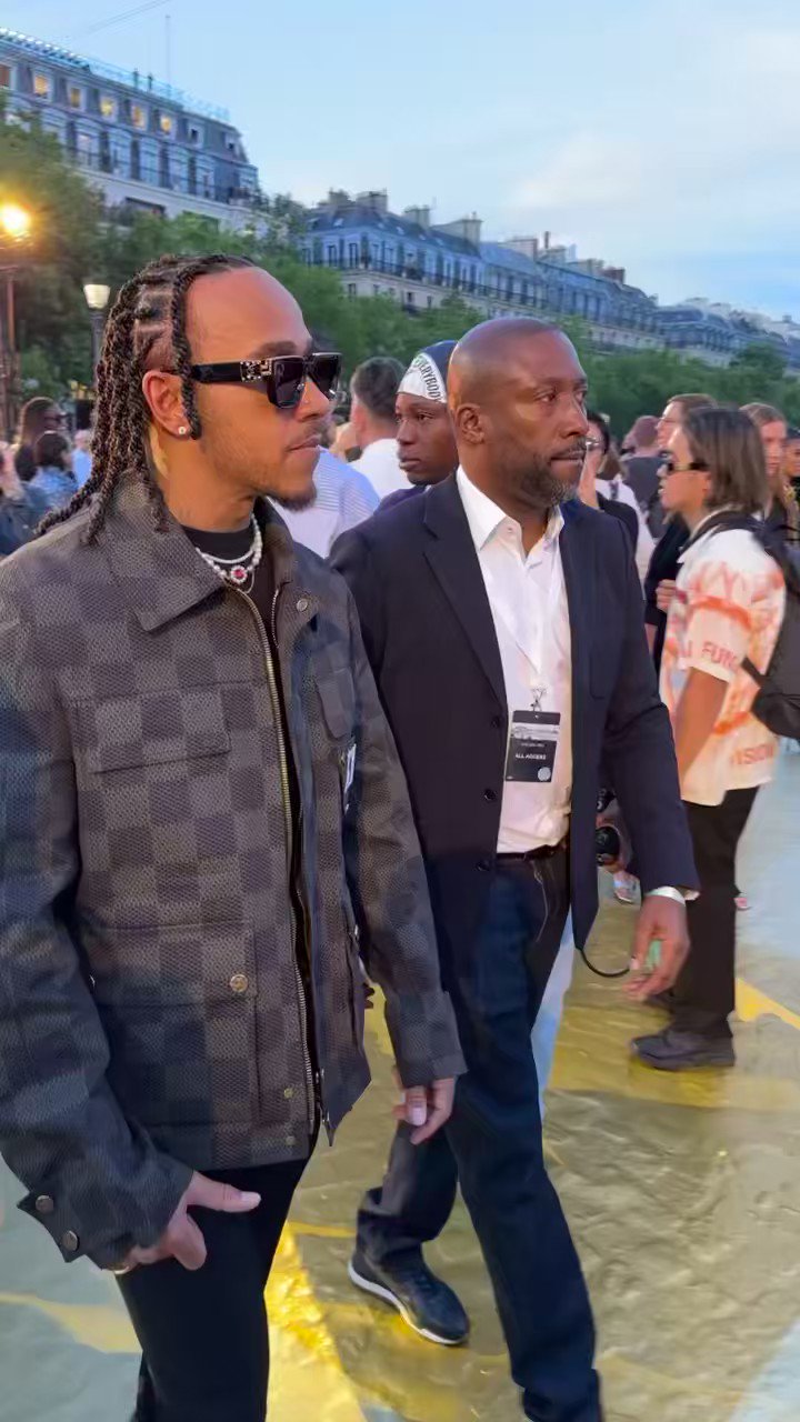 highsnobiety on X: Lewis Hamilton arriving at the Louis Vuitton