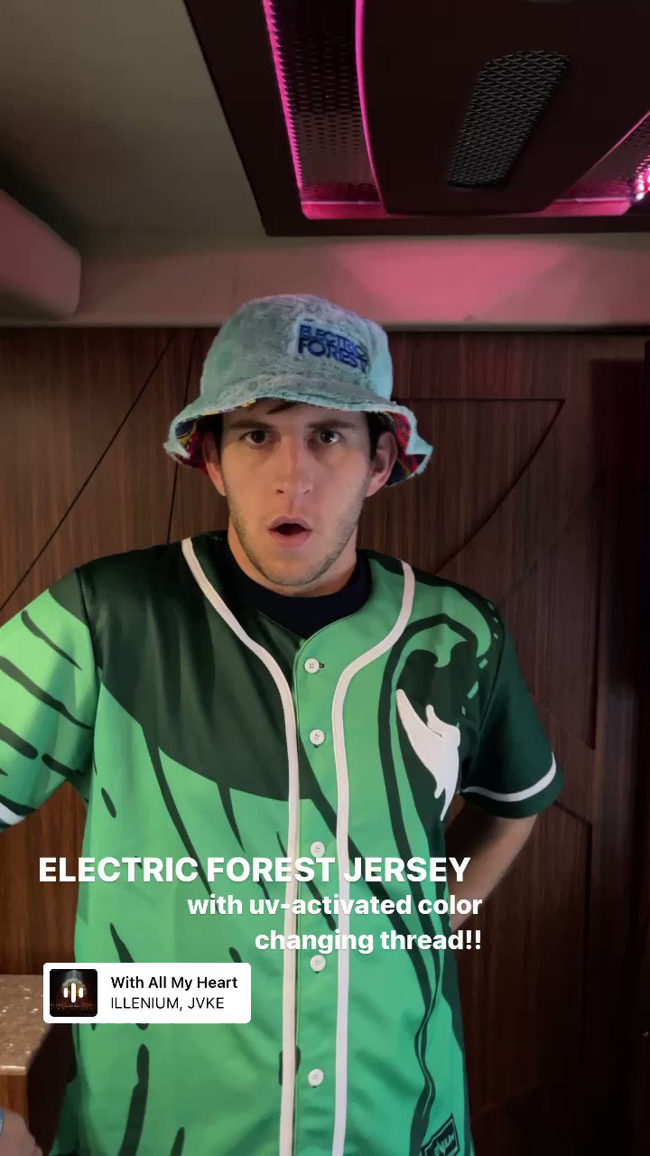 ILLENIUM on Twitter "Exclusive Electric_Forest jersey with uv