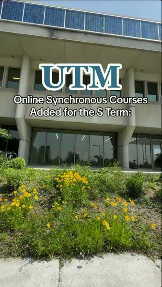 U of T Mississauga on Twitter "RT UTM Any S Term online synchronous