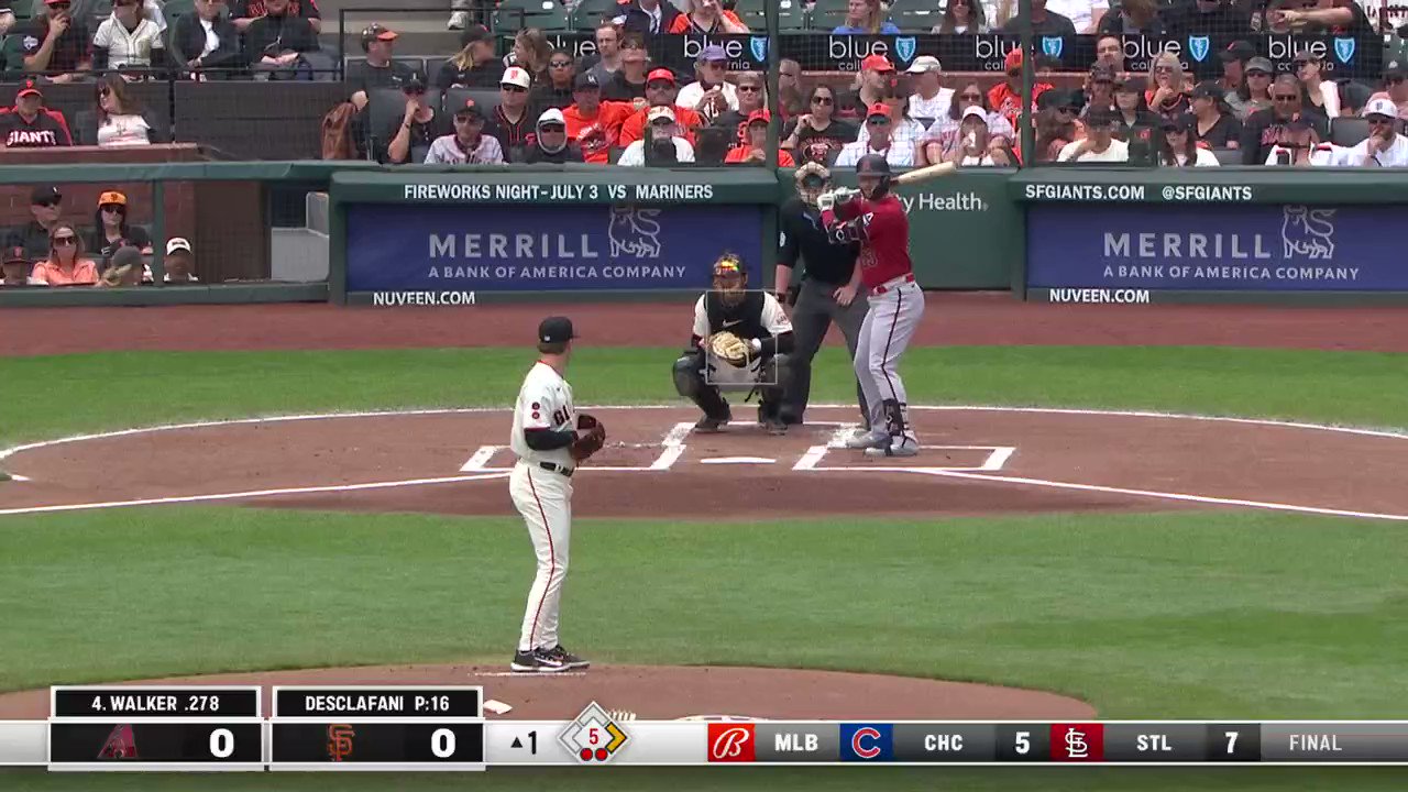 Diamondbacks at giants twitter