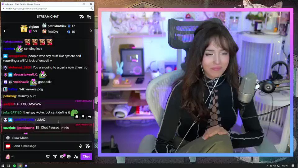 Pokimane freaks out after finally completing notoriously hard game - Dexerto