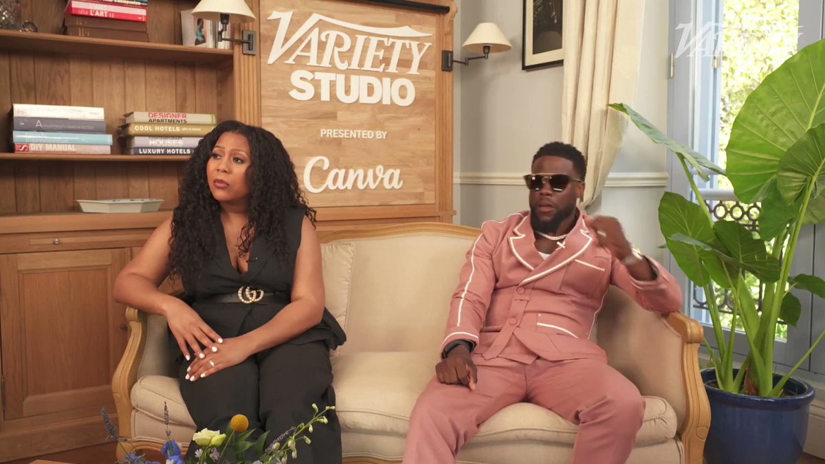 Kevin Hart and Thai Randolph sat down at Variety Studio, presented by Canva at Cannes Lions, to talk about multimedia company Hartbeat. | Variety Studio presented by @Canva https://t.co/wBOZBr6dVv https://t.co/EkoiMMGIkL