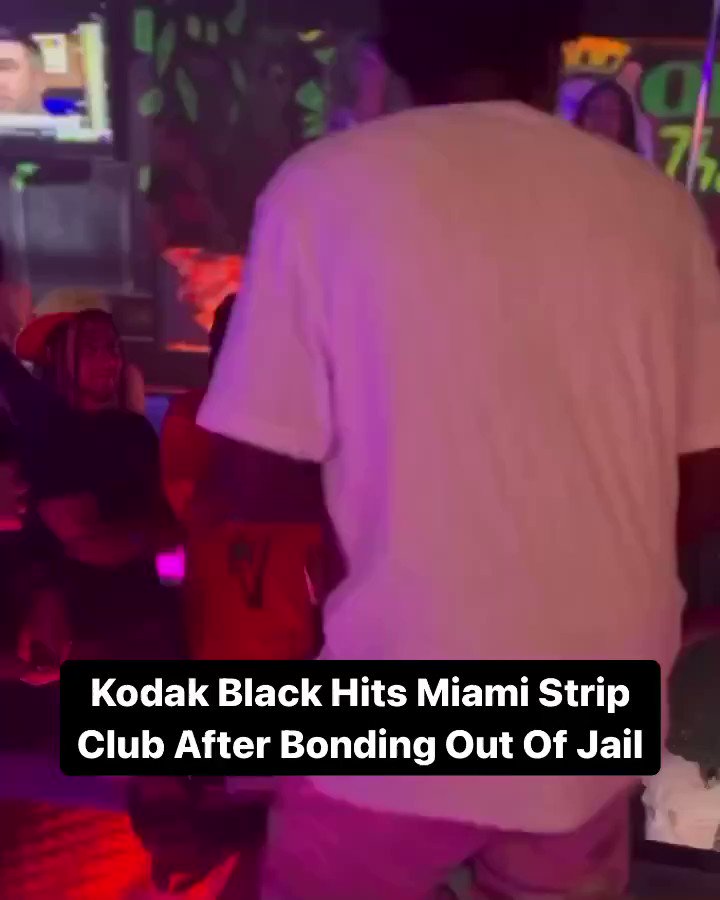 KodakBlack went right to strip club after bonding out of jail 💪🤣