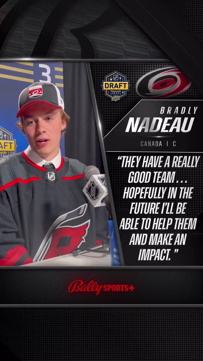 UMaine's Bradly Nadeau selected by Carolina Hurricanes in NHL draft