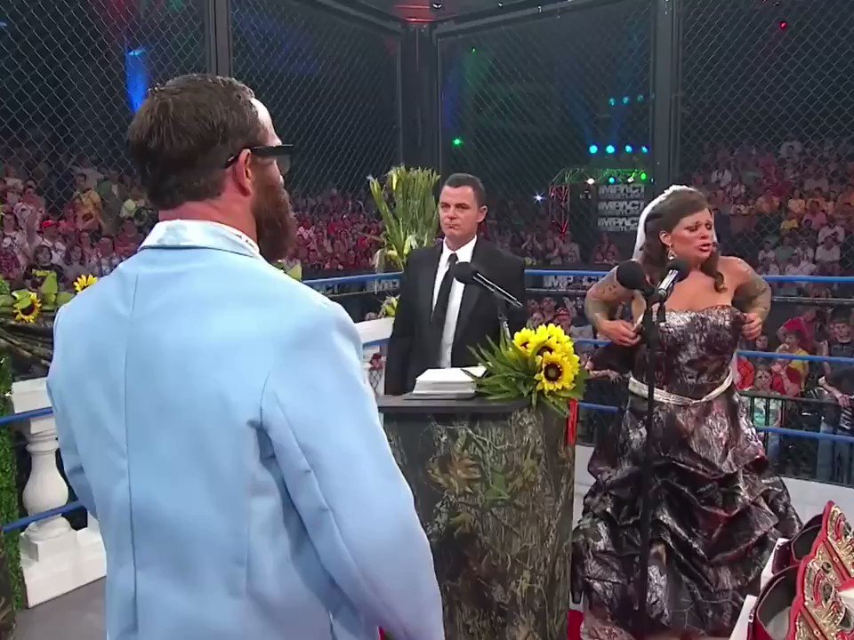 IMPACT on Twitter: "Witness the most unique wedding in wrestling history as  Eric Young and ODB say "I do" inside a steel cage on IMPACT from April  2012! Watch the FULL SEGMENT
